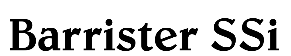 Barrister SSi Font Download Free